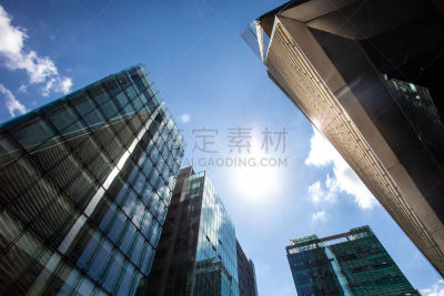 首尔,高大的,街道,现代,韩国,商业金融和工业,朝鲜半岛,户外,建筑,在下面
