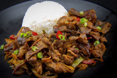 蔬菜,猪肉,炒菜