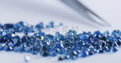 宝石,珠宝商,钻石,车间,颜色,蓝色,特写,大特写,挑选