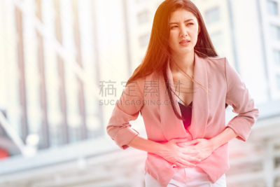 女人,胃,痛苦,巧克力,卵巢,囊肿,标志,综合病症,子宫内膜异位,亚洲