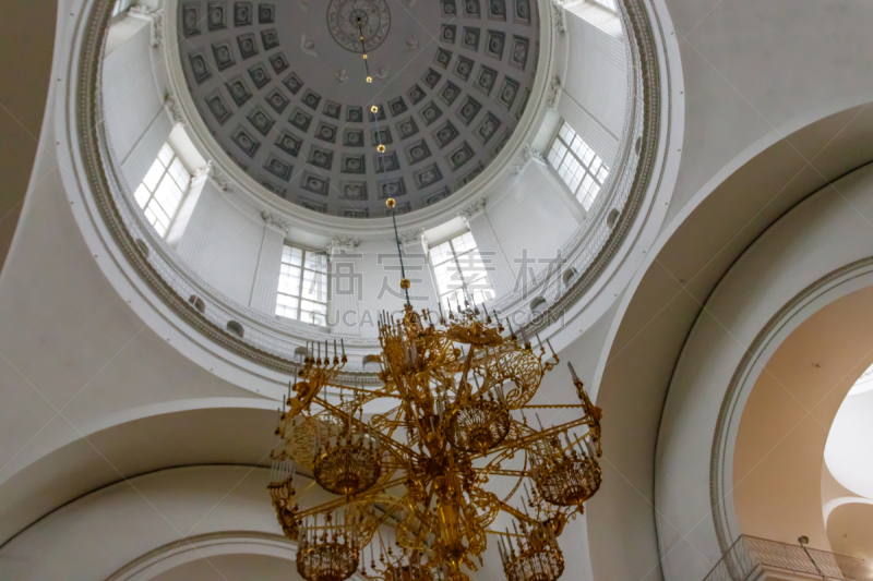 Interior of Trinity Cathedral in St. Petersburg, Russia