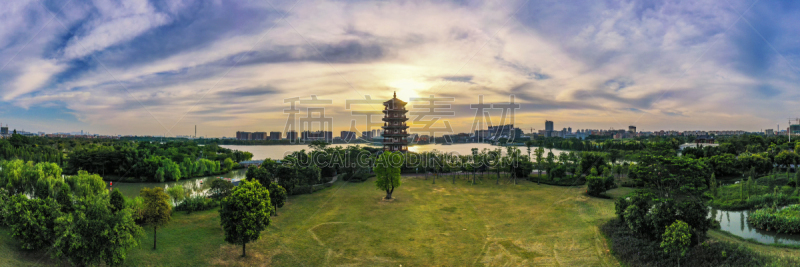公园,湖,湿地,东莞,广东省,传统,草坪,环境,云,草