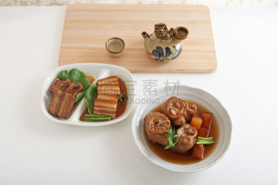 食品,肉制品,餐具,炖品,快餐车,工艺品,冲绳县,晚餐,白色背景,健康食物