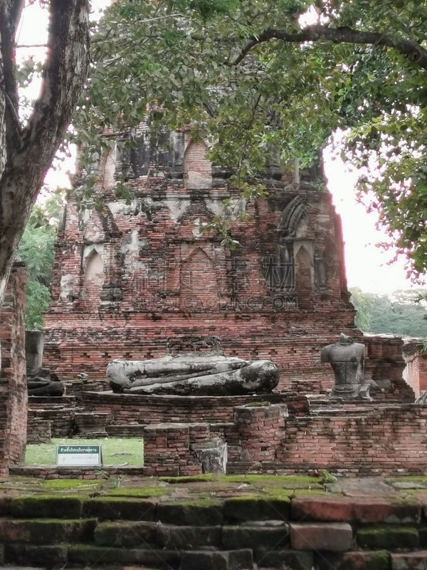 Ayutthaya​ view​ by​ Wat​ Mahathat​ during​sunset