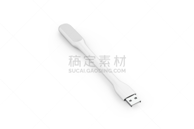 usb线,led灯,白色背景,模板,分离着色,轻蔑的,绘画插图,三维图形,正下方视角,移动式