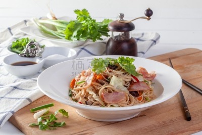 蔬菜,面条,传统,荞麦面,背景分离,香料,食品,米,泰国,椒类食物