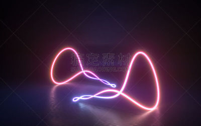 三维图形,绘画插图,霓虹灯,抽象,活力,深的,线条,暗色,照明设备,环境