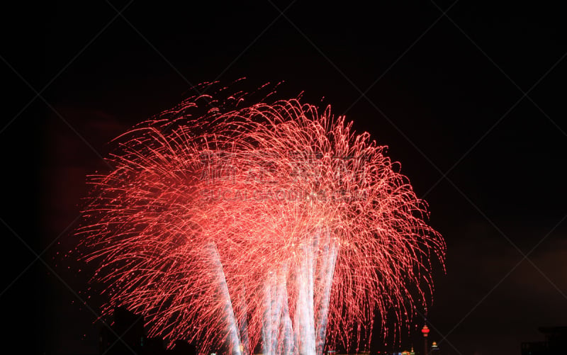 夜晚,新年前夕,天空,烟花秀,事件,圣诞装饰物,彩色背景,公园,中国,新年