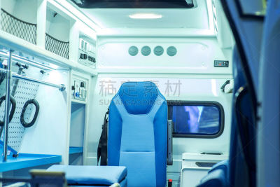 救护车,设备用品,里面,臀部,车门,视角,摄影