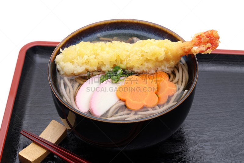 荞麦面,日本,传统,天麸罗,炸制食物,清新,青葱刷,新年前夕,日本食品,食品