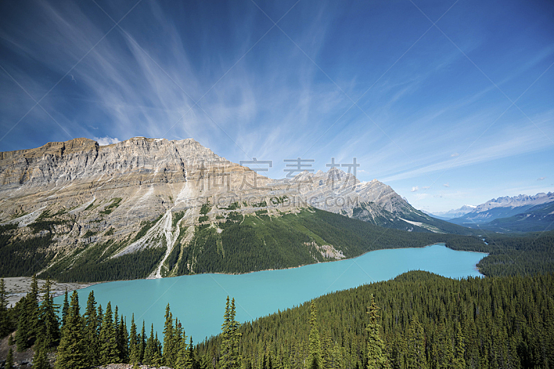 加拿大,平投湖,阿尔伯塔省,自然美,国内著名景点,环境,湖,夏天,户外,天空