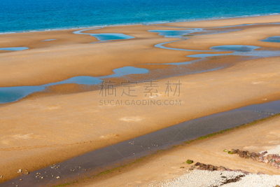 法国,诺曼底,奥马哈海滩,空的,热带气候,海峡,无人迹,诺曼底登陆日,著名景点,自然美