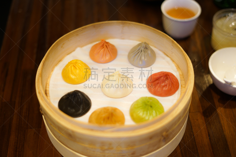 饺子,多色的,图像,水平画幅,膳食,东亚,蒸锅,东方食品,肉,点心