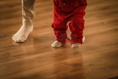 学步,女婴,小的,取得