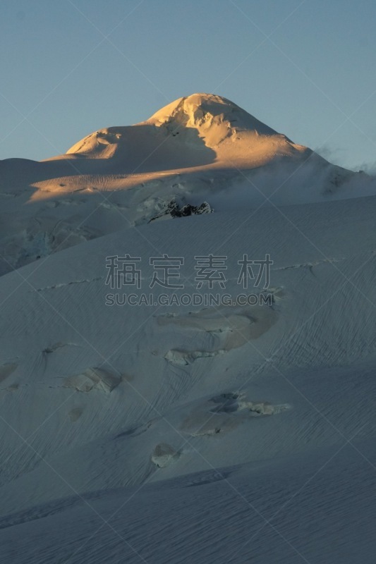 山,博蒙特,特拉华,寒冷,偏远的,山脊,雪山,垂直画幅,图像,日落