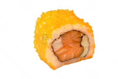 日本食品,三文鱼,加州卷,寿司,虾,鸡蛋,塞满了的,盐渍食品,背景分离,香料