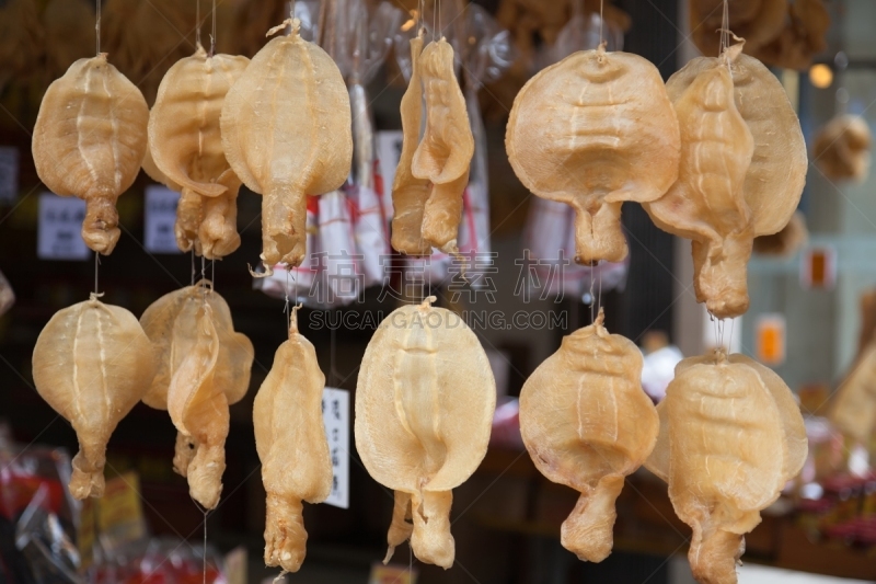 干的,大澳,市场,鱿鱼,乡村,褐色,水平画幅,无人,墨鱼,生食