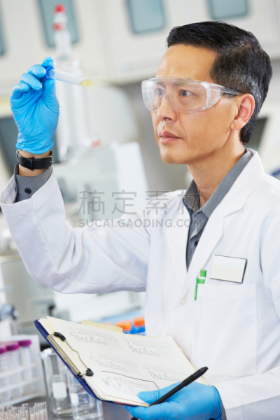 实验室,男性,科学家,生物学家,垂直画幅,生物科技,试管,化学家,科学实验,科学