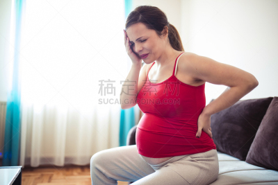 背痛,女人,暗色,健康保健,药,一个人,健康,怀孕,怀孕,弯曲