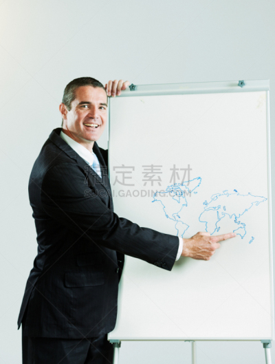 男商人,信心,地球形,看,仅男人,肖像,仅一个男人,仅一个中年男人,澳大利亚,中年男人