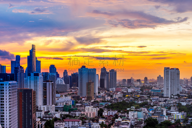 曙暮光,城市,都市风景,城市天际线,背景,非凡的,建筑外部,黎明,约翰内斯堡,商务