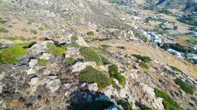 希腊,基克拉迪群岛,岛,Ios,接力赛,天空,摄像机拍摄角度