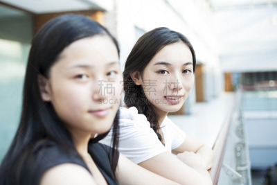 教师,学生,2000,楼梯栏杆,t恤,黑发,健康,夏天,图像,仅成年人
