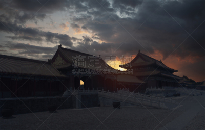 北京,故宫,国际著名景点,传统,世界遗产,著名景点,屋顶,背景,天空,旅行者