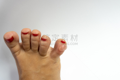 玉米,美容院,水,人类脚趾,足,发光二级管,分离着色,白色背景,概念