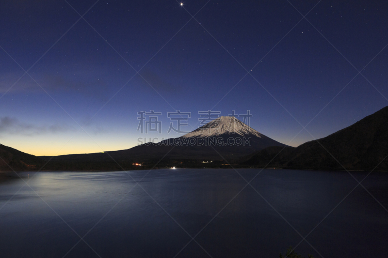 富士山,雪,著名景点,自然美,春天,湖,户外,天空,富士河口湖,日本