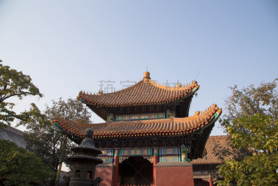 雍和宫,雍和宫店,喇麻庙,美洲驼羊,灵性,水平画幅,建筑,无人