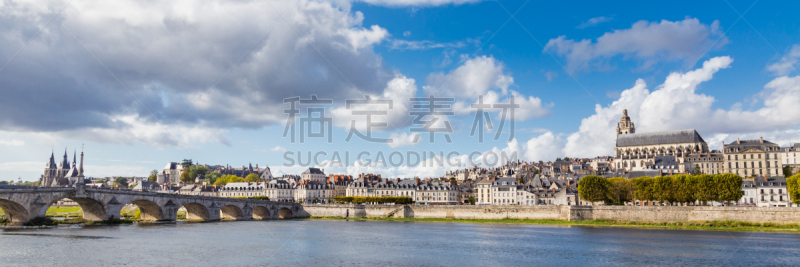 法国,卢瓦尔河谷,都市风景,布卢瓦,过去,世界遗产,著名景点,河流,户外