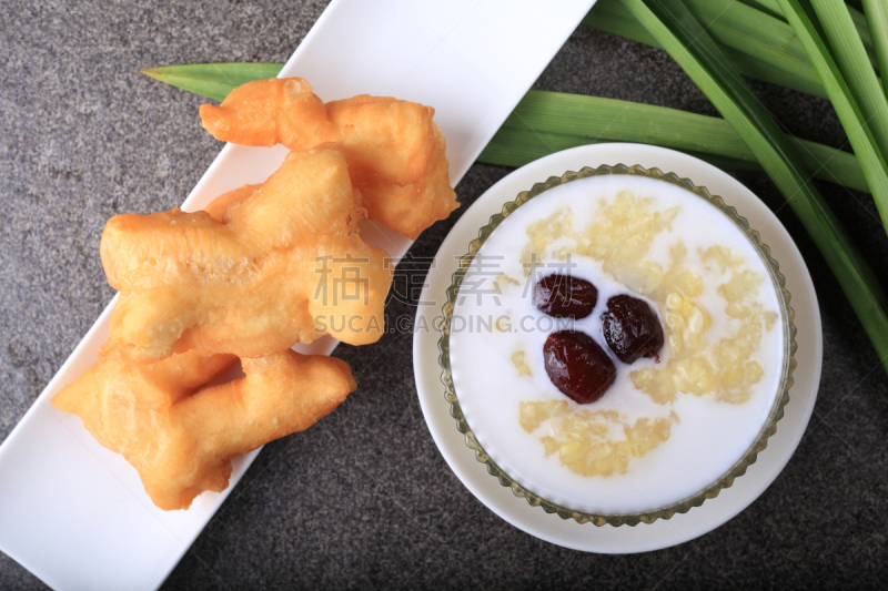 椰汁,华丽的,美味,分层着装,煮食,水平画幅,素食,椰子,椰子树,膳食
