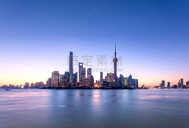 都市风景,黎明,上海,未来,水平画幅,无人,早晨,黄浦江,户外,浦东
