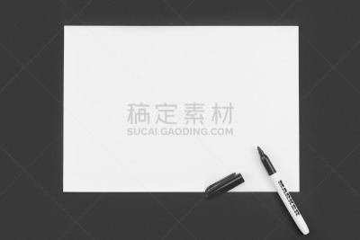 空白的,黑色,距离标记,白皮书,黑色背景,毡尖笔,一个物体,边框,信函,铅笔