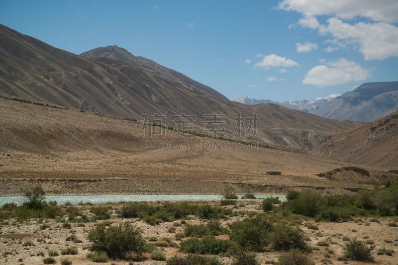 走廊,风景,阿富汗,帕米尔山脉,公路,河流,户外,塔吉克斯坦,山谷,丝绸