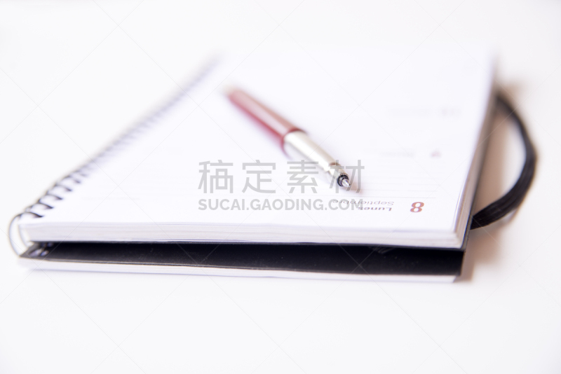 笔记本,静物,留言板,螺旋记事本,检查表,办公室,留白,办公用品,水平画幅,高视角