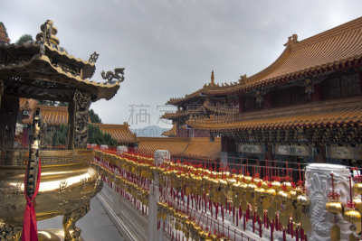 寺庙,道教,天空,水平画幅,灵性,古老的,东亚,雕塑,著名景点