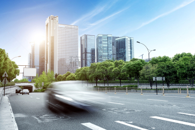 杭州,路,建筑外部,天空,水平画幅,陆用车,交通,户外,都市风景,商业金融和工业