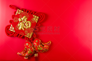 中国结,红色背景,可爱的,传统,春节,美术工艺,中国灯笼,简单,传统节日,中国