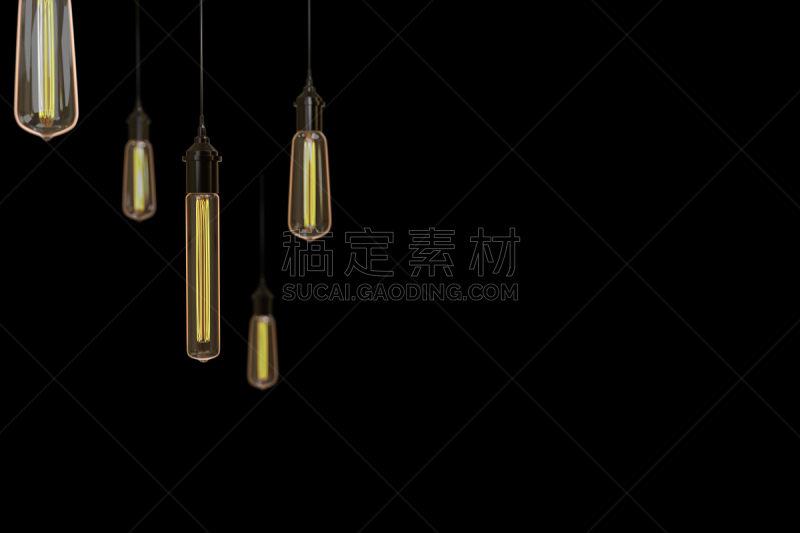 热,电力线,想法,三维图形,概念,商务,绘画插图,电灯泡,创造力,分离着色