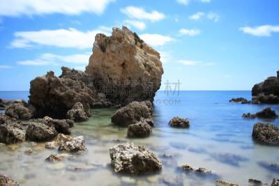 特拉华,普拉亚,海湾,海啸,南冰洋,水,天空,水平画幅,无人,阿尔加威