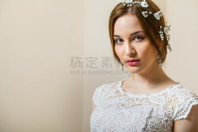 婚礼,青年女人,自然美,穿衣服,草裙,晚礼服,女装,裙子,半身像,女子晚礼服