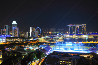 新加坡市,都市风景,城市生活,全景,金沙酒店空中花园,滨海湾公园,滨海湾金沙酒店,新加坡河,滨海湾 ,新加坡