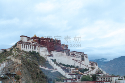 布达拉宫,灵性,度假胜地,水平画幅,路,户外,建筑结构,东亚人,名声,亚洲