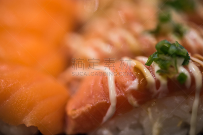 生姜,日本食品,健康食物,日本,餐馆,寿司,厚木板,字体,海藻沙拉,布置
