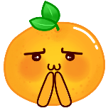 委屈吃手手橘子表情包动态贴纸