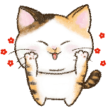 宠物猫花花可爱卡通动态贴纸
