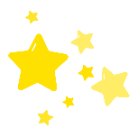 星星装饰素材简约扁平风动态贴纸