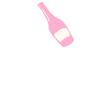婚庆服务结婚酒瓶手绘风动态贴纸